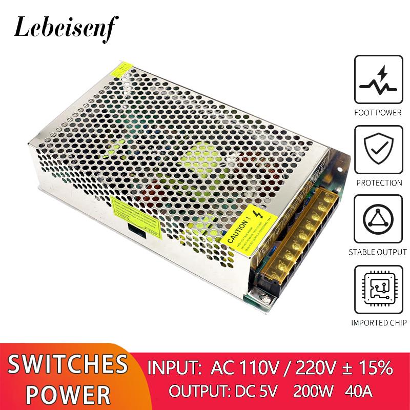 Smps Power Supply - 110/220V AC에서 DC 5V 40A 200W로