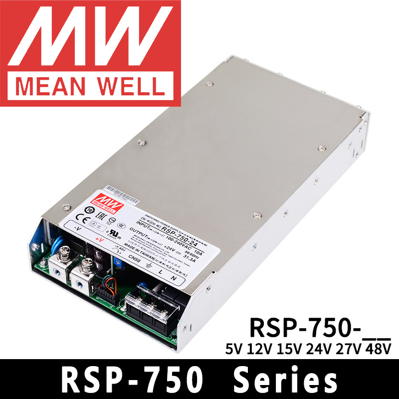 Power Supply 750W - Mean Well RSP-750-5/12/15/24/27/48meanwell 750W AC/DC 단일