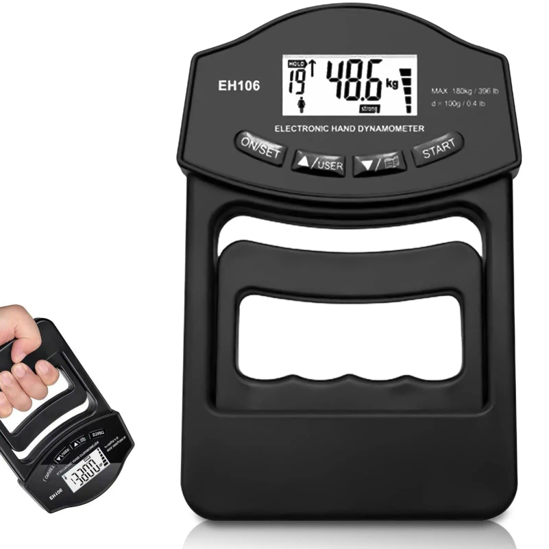 Power Supply Tester - 396Lbs/180Kg 디지털 핸드 다이나모미터 그립 그립