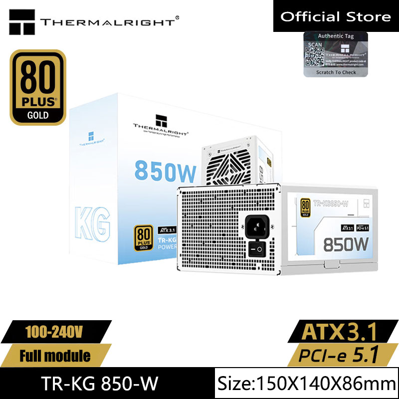Power Supply 750W - Thermalright TR-KG850 화이트 골드 메달 완전