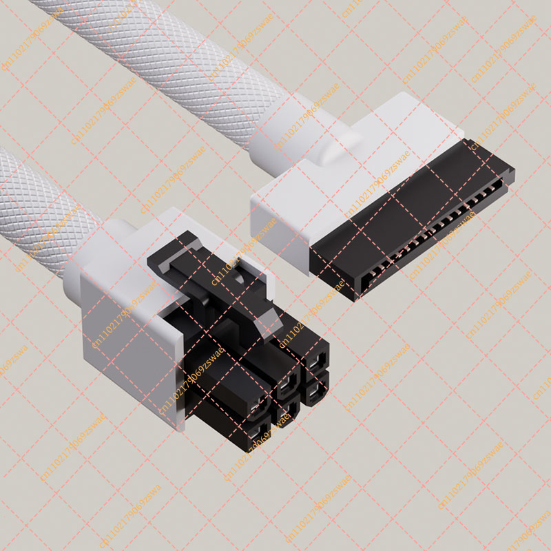 완전 모듈식 PSU 연장 케이블 키트 직선형 6핀 4핀 - Pc Power Supply 리뷰 및 가격