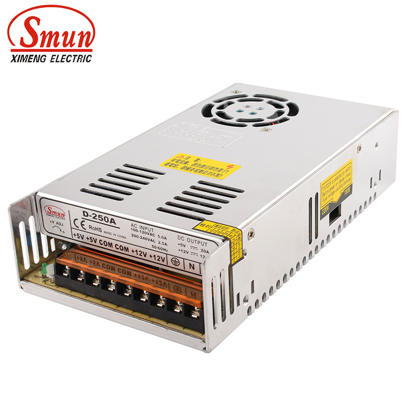 SMUN D-250A 250W 5V 12V 듀얼 출력  - Smps Power Supply 리뷰 및 가격