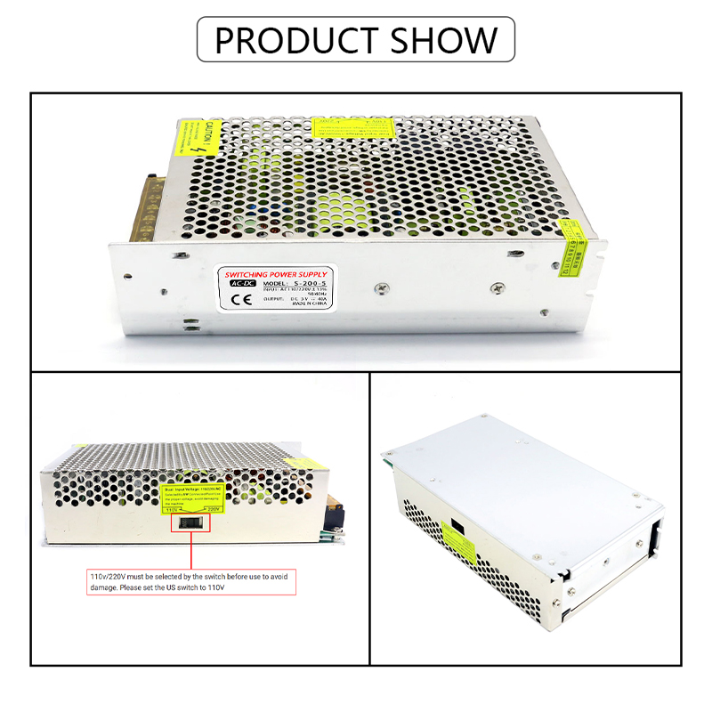 110/220V AC에서 DC 5V 40A 200W로  - Smps Power Supply 리뷰 및 가격