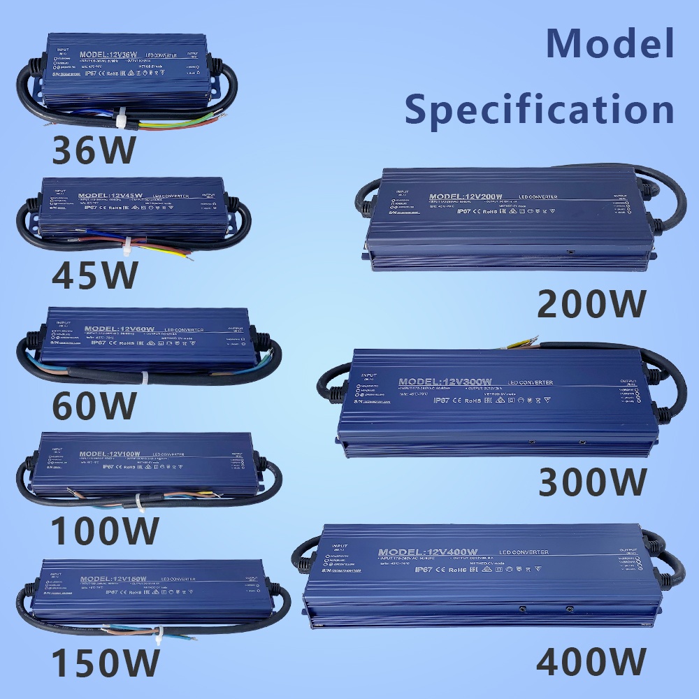 IP67 방수 입력 110V-265V 출력 12V/24 - Power Supply 12V 리뷰 및 가격