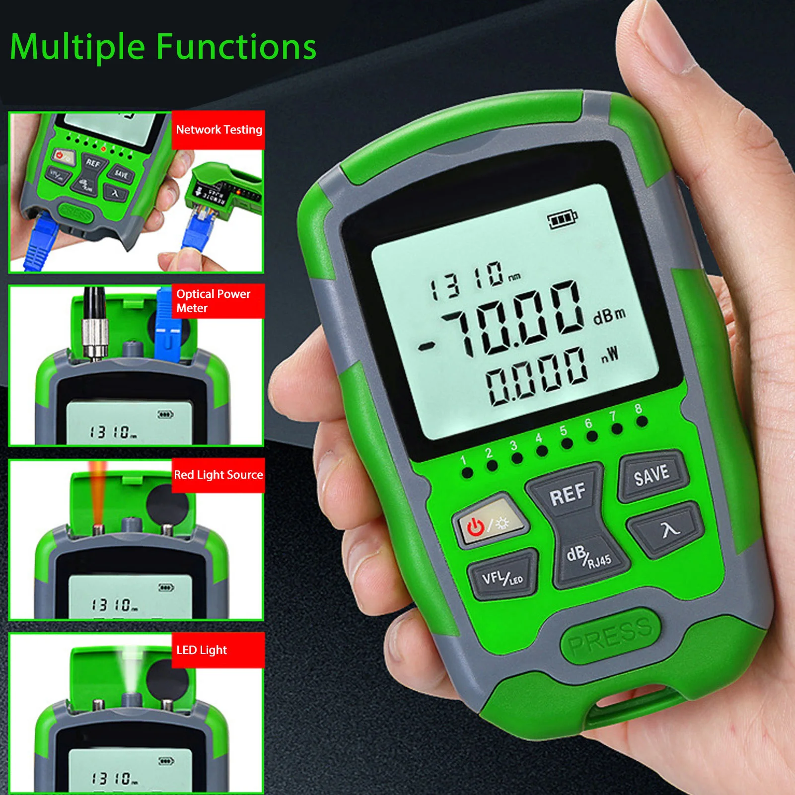 USB 충전 케이블이 포함된 적색광 광케이블 파워 테스 - Power Supply Tester 리뷰 및 가격