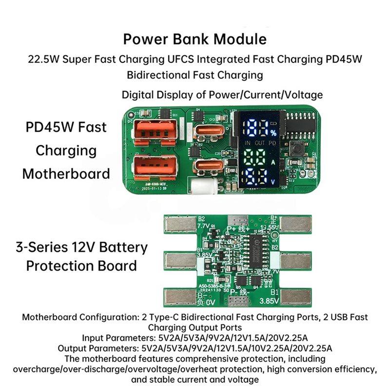 ABKN-DIY 충전 모듈 PD45W 3S 양방향 고속 - Modular Power Supply 리뷰 및 가격