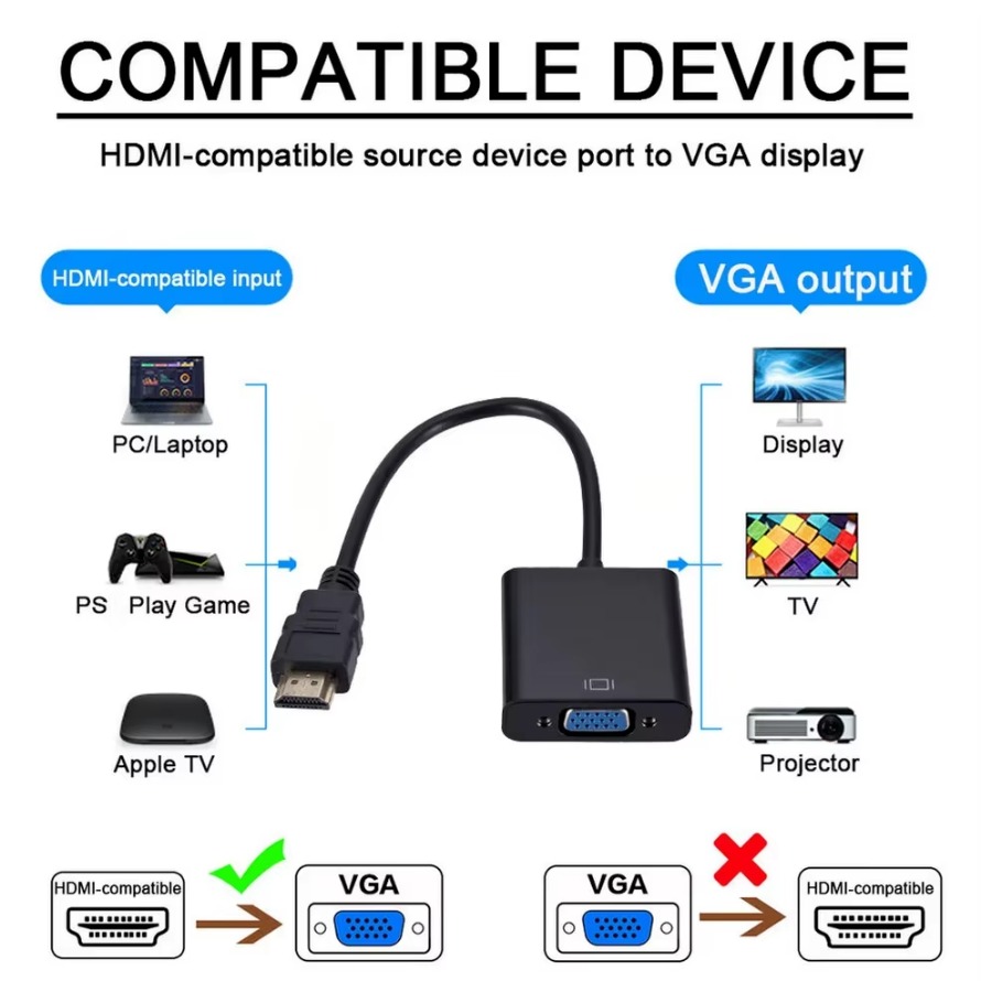 1080P HDMI-VGA 어댑터 컨버터 (3.5mm  - Pc Power Supply 리뷰 및 가격