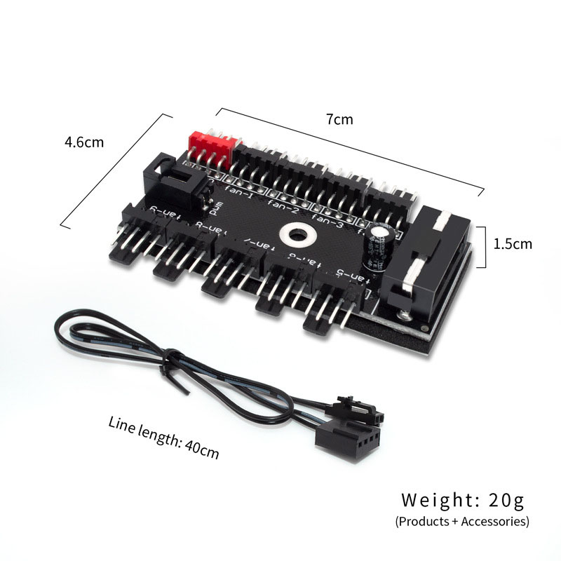 10포트 4핀 PWM 팬 허브 분배기, Molex 4D - Pc Power Supply 리뷰 및 가격